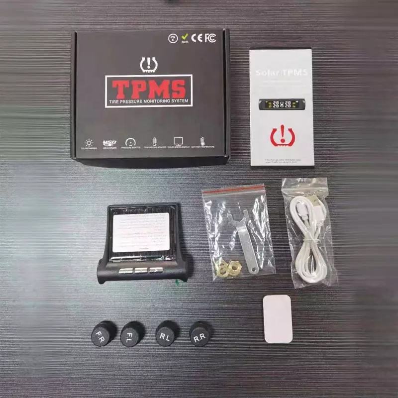 Solar Power Car External TPMS – Digital Tire Pressure Monitoring System